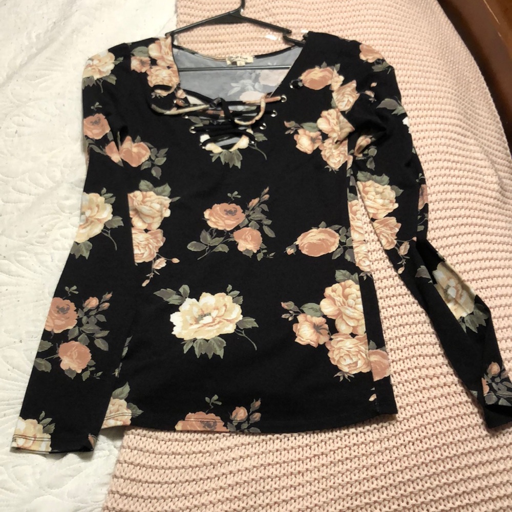 Floral long sleeve shirt